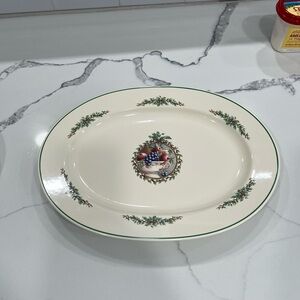 Pfaltzgraff HOLLY JOY Oval Serving Platter 14 1/2" Used
